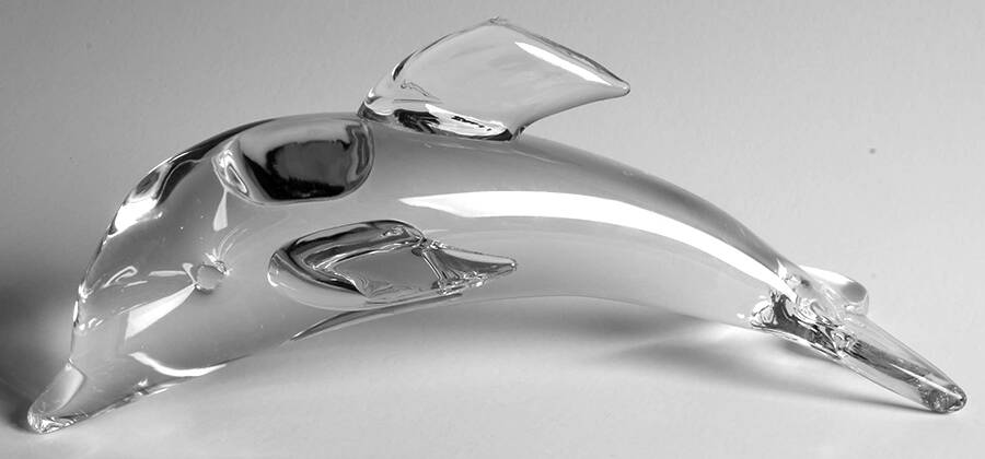 Animals & Figurines (Clear) Dolphin by Unknown Manufacturer-1