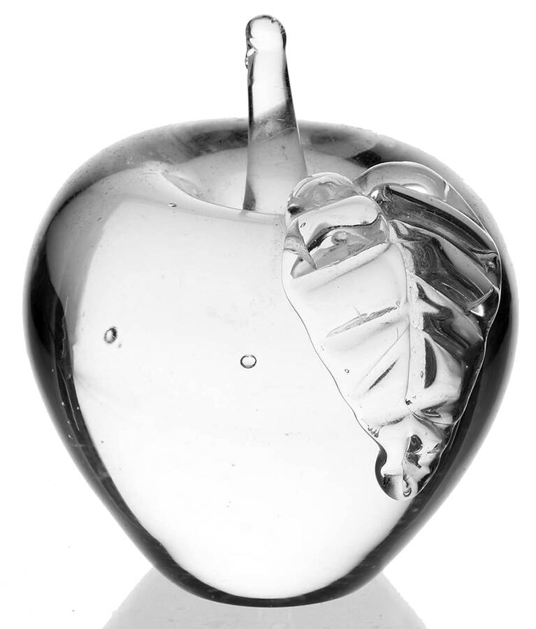 Animals & Figurines (Clear) Apple by Unknown Manufacturer-1