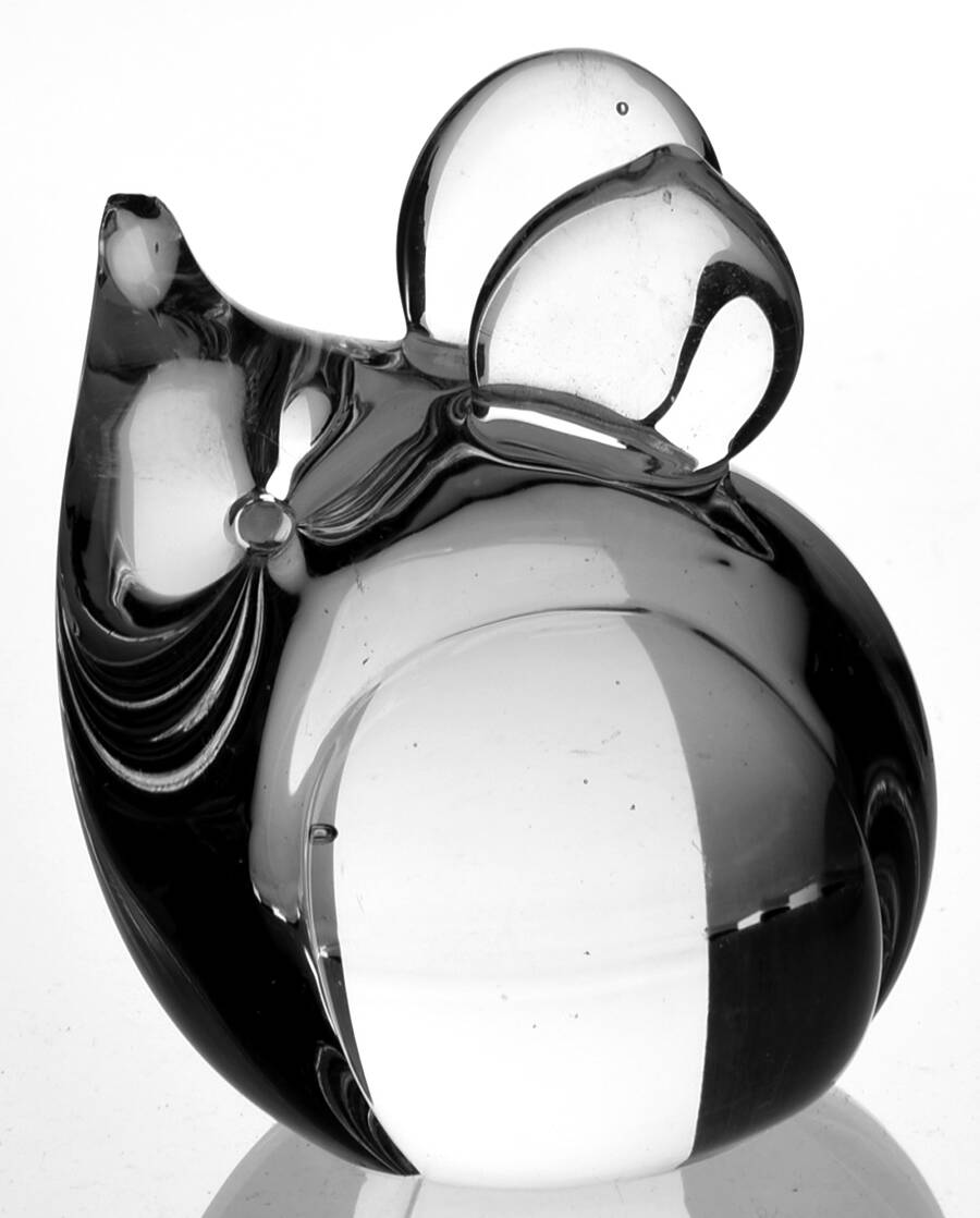 Animals & Figurines (Clear) Mouse Figurine by Unknown Manufacturer-1