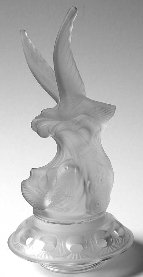 Animals & Figurines (Clear) Flower Frog W/Sea Gull Insert by Unknown Manufacturer-1