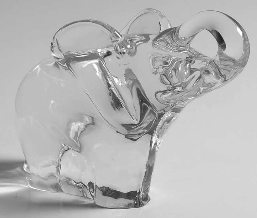 Animals & Figurines (Clear) Elephant by Unknown Manufacturer-1