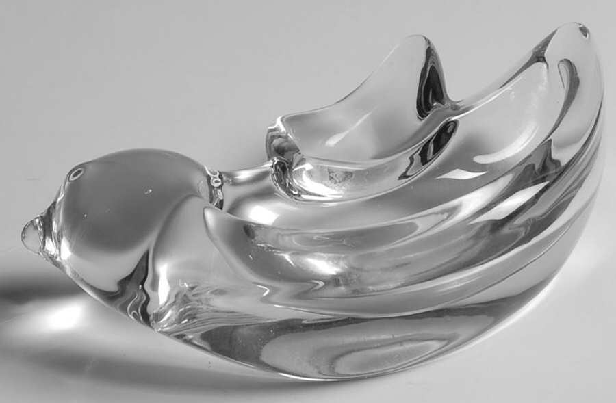 Animals & Figurines (Clear) Bird Ashtray by Unknown Manufacturer-1
