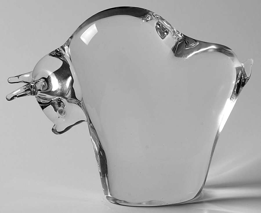 Animals & Figurines (Clear) Bull by Unknown Manufacturer-1