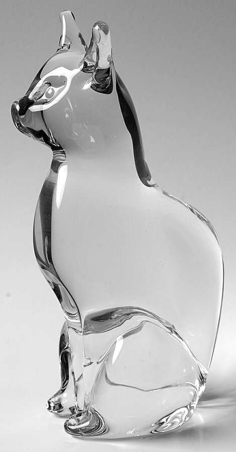 Animals & Figurines (Clear) Cat by Unknown Manufacturer-1