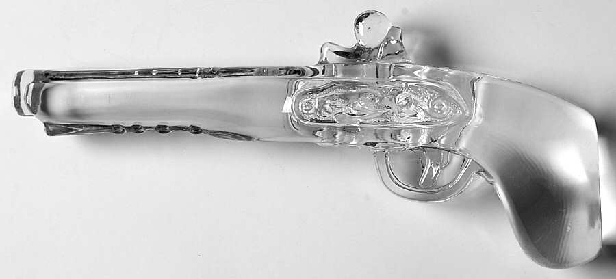 Animals & Figurines (Clear) Gun/Pistol by Unknown Manufacturer-1