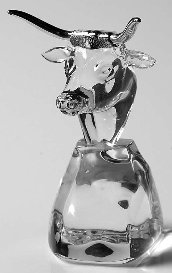 Animals & Figurines (Clear) Bull's Head by Unknown Manufacturer-1