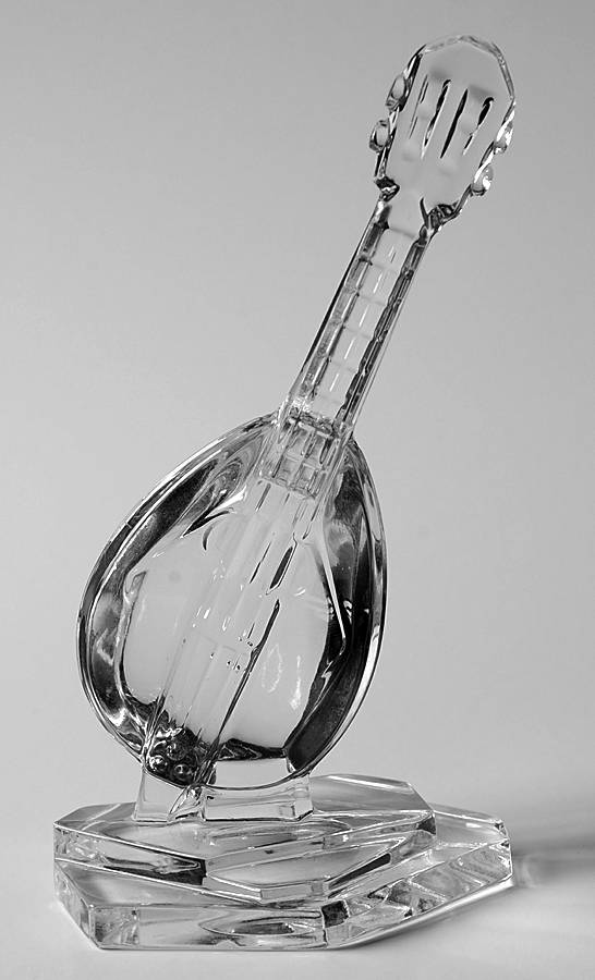 Animals & Figurines (Clear) Lute Figurine by Unknown Manufacturer-1