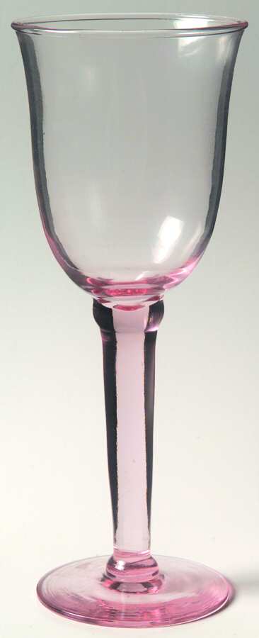 UNK5614 Pink Water Goblet by Unknown Manufacturer-1