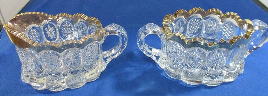States, The (Gold Trim) Open Sugar by US Glass-1