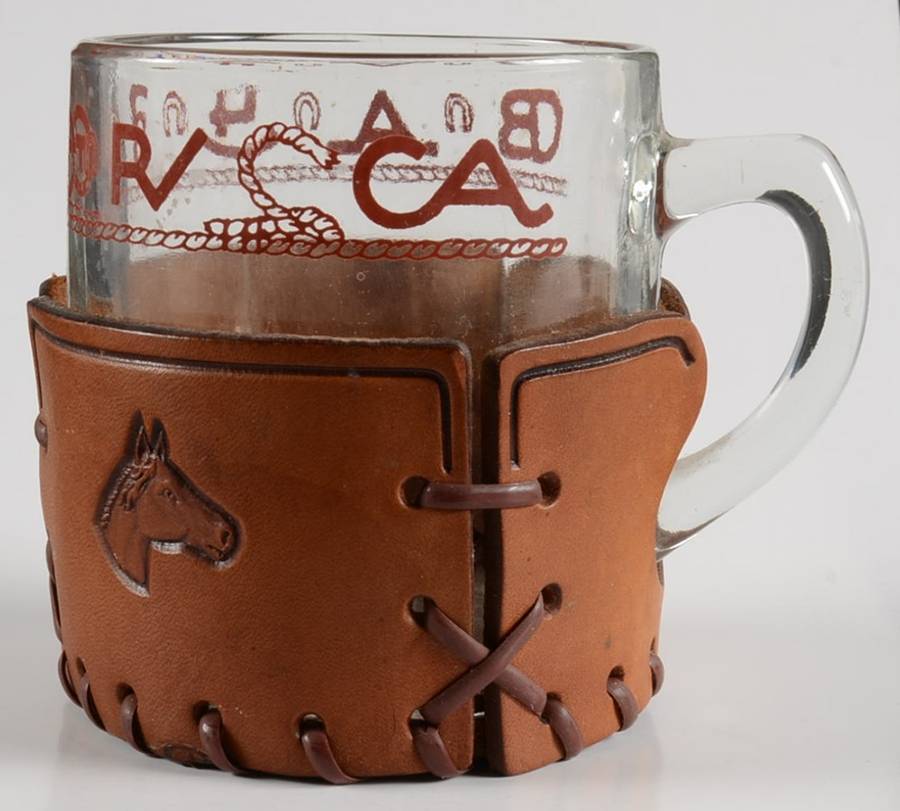 UNK5538 Mug & Leather Holder by Unknown Manufacturer-1