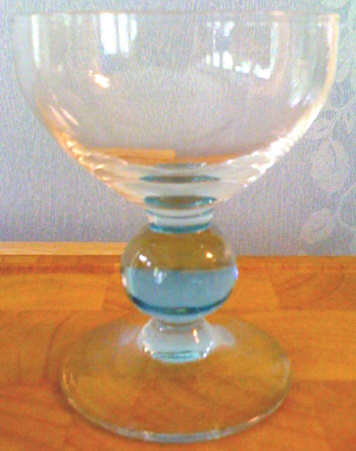 UNK5658 Amber Iridescent Champagne/Tall Sherbet by Unknown Manufacturer-1