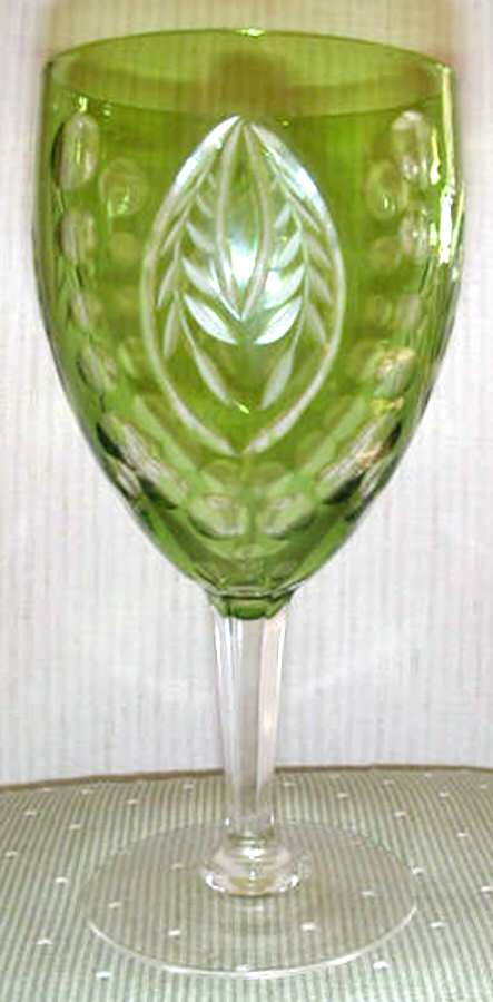 UNK4991 Green Water Goblet by Unknown Manufacturer-1
