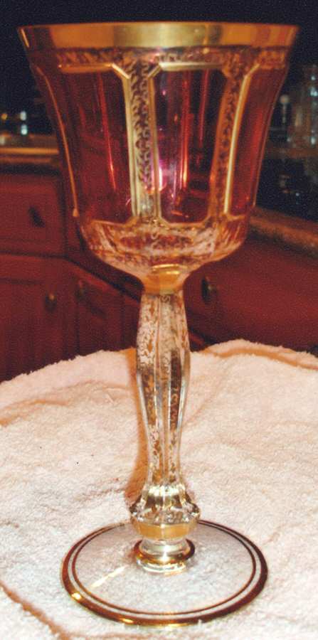 UNK5768 Cranberry Wine Glass by Unknown Manufacturer-1