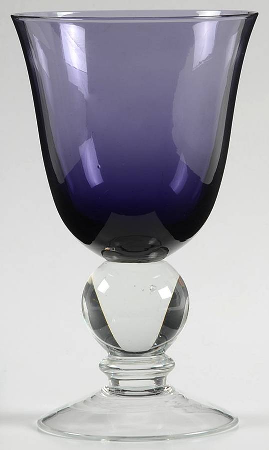 UNK5789 Amethyst Water Goblet by Unknown Manufacturer-1