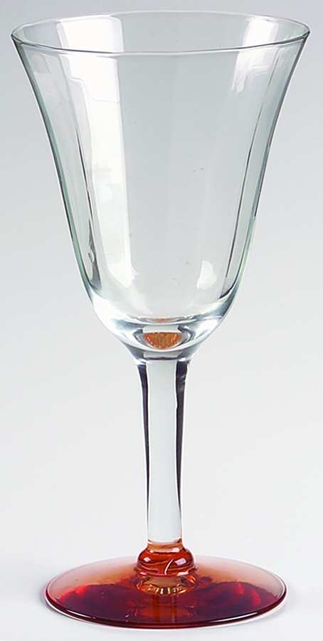 UNK5574 Pink Water Goblet by Unknown Manufacturer-1