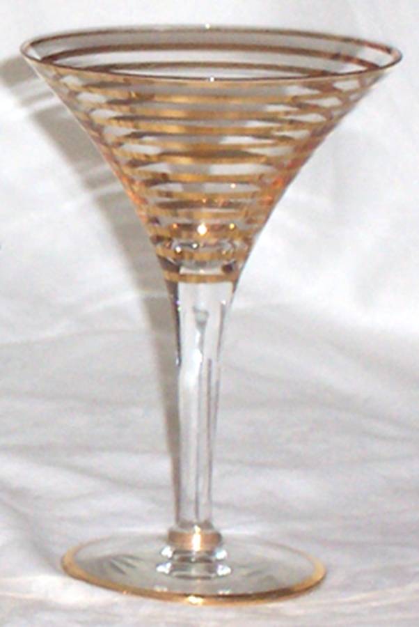 UNK5821 Gold Champagne/Tall Sherbet by Unknown Manufacturer-1
