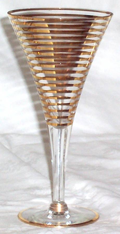 UNK5821 Gold Water Goblet by Unknown Manufacturer-1