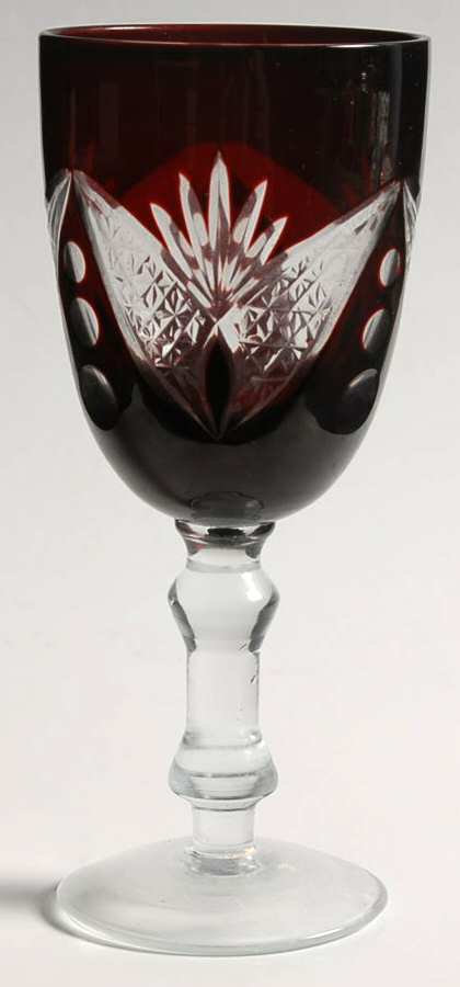 UNK1188 Ruby Wine Glass by Unknown Manufacturer-1