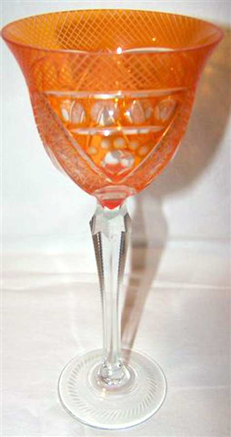 UNK5846 Orange Wine Glass by Unknown Manufacturer-1