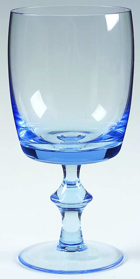 UNK3183 Light Blue Water Goblet by Unknown Manufacturer-1