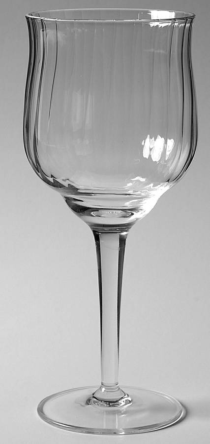 Canaletto (Straight Optic) Water Goblet by Luigi Bormioli-1