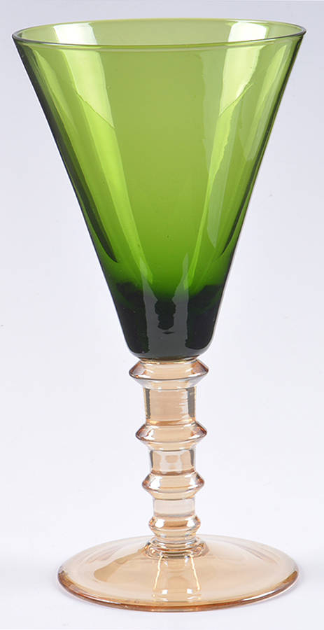 UNK3851 Green Water Goblet by Unknown Manufacturer-1