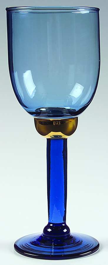 UNK6019 Blue Water Goblet by Unknown Manufacturer-1