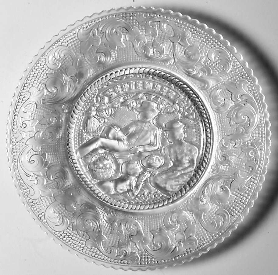Month of Year 7" Salad Plate by Unknown Manufacturer-1