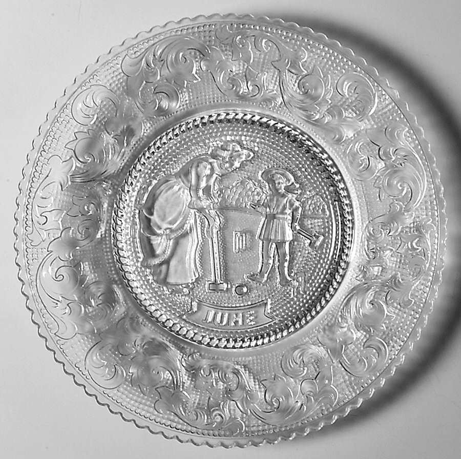 Month of Year 7" Salad Plate by Unknown Manufacturer-1