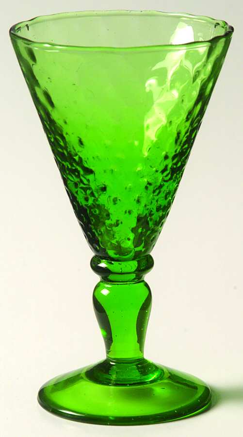 UNK6050 Green Cordial Glass by Unknown Manufacturer-1