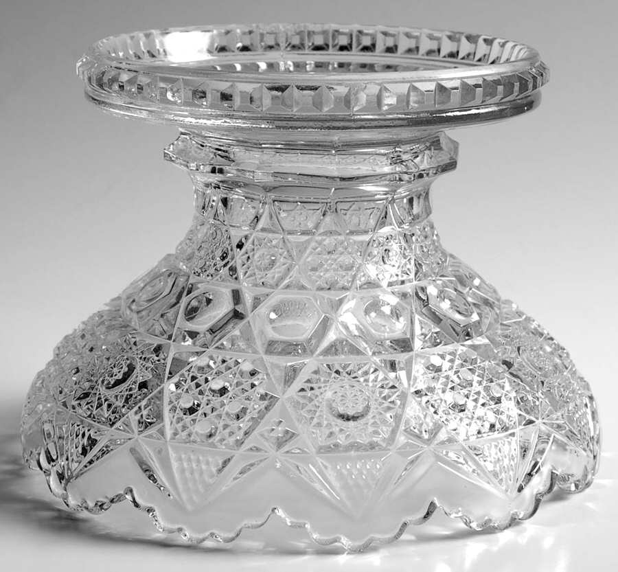 Brazilian Clear Punch Bowl Stand by Fostoria-1