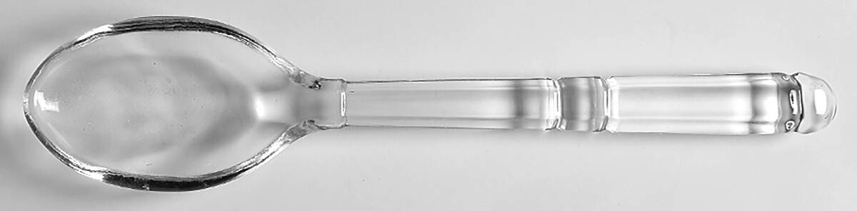 Glass Utensils Salad Serving Spoon by Unknown Manufacturer-1