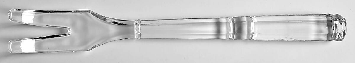 Glass Utensils Salad Serving Fork by Unknown Manufacturer-1
