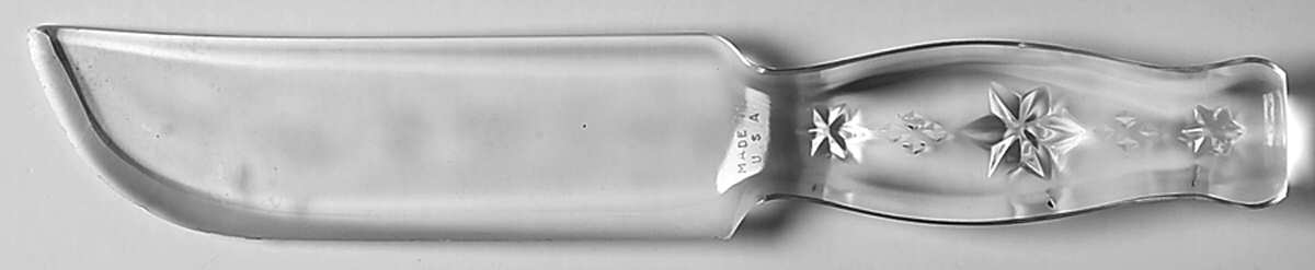 Glass Utensils All Crystal Fruit/Cake Knife by Unknown Manufacturer-1