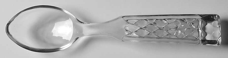 Glass Utensils Salad Serving Spoon by Unknown Manufacturer-1