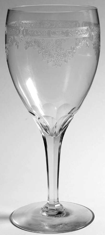 Bar & Garland Water Goblet by Central Glass Works-1