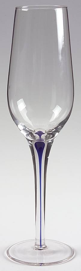 UNK5910 Cobalt Fluted Champagne by Unknown Manufacturer-1
