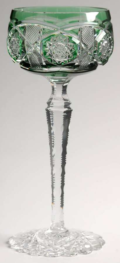 Saarbruken Emerald Green Hock Wine by Val St Lambert-1