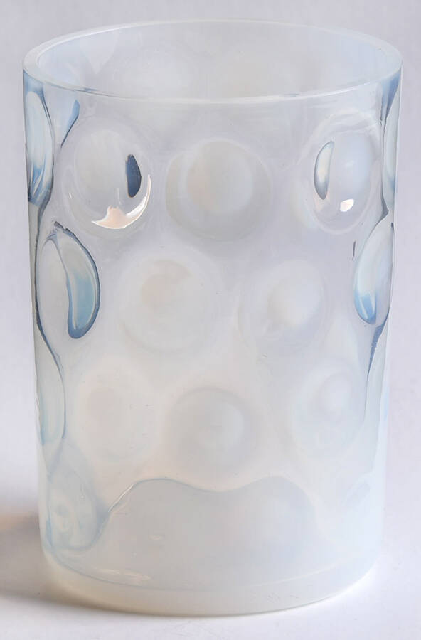 UNK6289 White Opalescent 8 Oz Flat Tumbler by Unknown Manufacturer-1