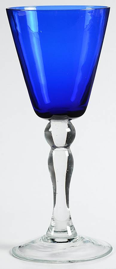 UNK4217 Blue Water Goblet by Unknown Manufacturer-1