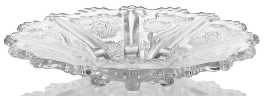 Paneled Thistle Clear 7" Salad Plate by Unknown Manufacturer-1