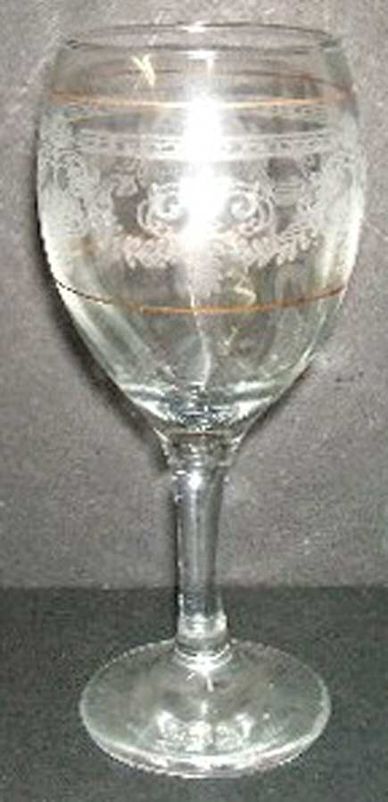UNK3298 Clear Water Goblet by Unknown Manufacturer-1