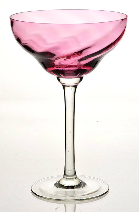 UNK5929 (Cranberry) Champagne/Tall Sherbet by Unknown Manufacturer-1