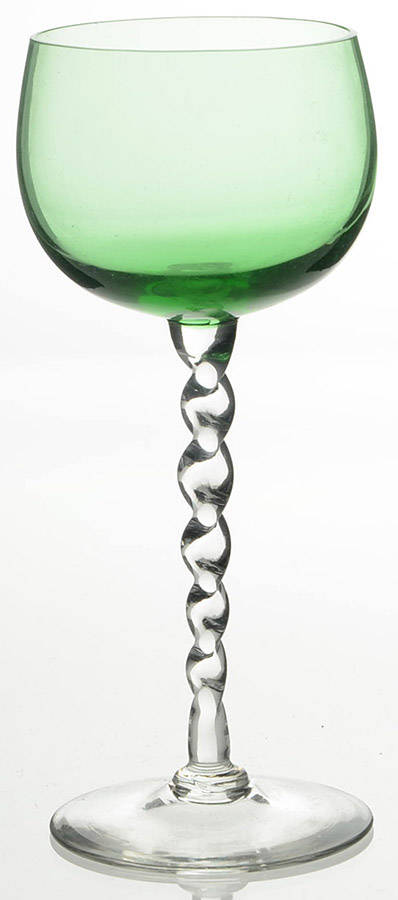 UNK3197 Green Wine Glass by Unknown Manufacturer-1