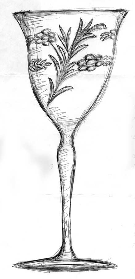 UNK6549 Water Goblet by Unknown Manufacturer-1