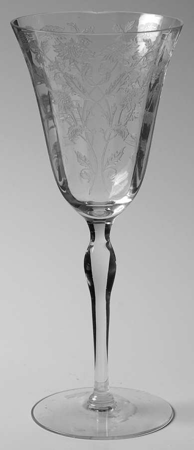 UNK353 Clear Water Goblet by Unknown Manufacturer-1