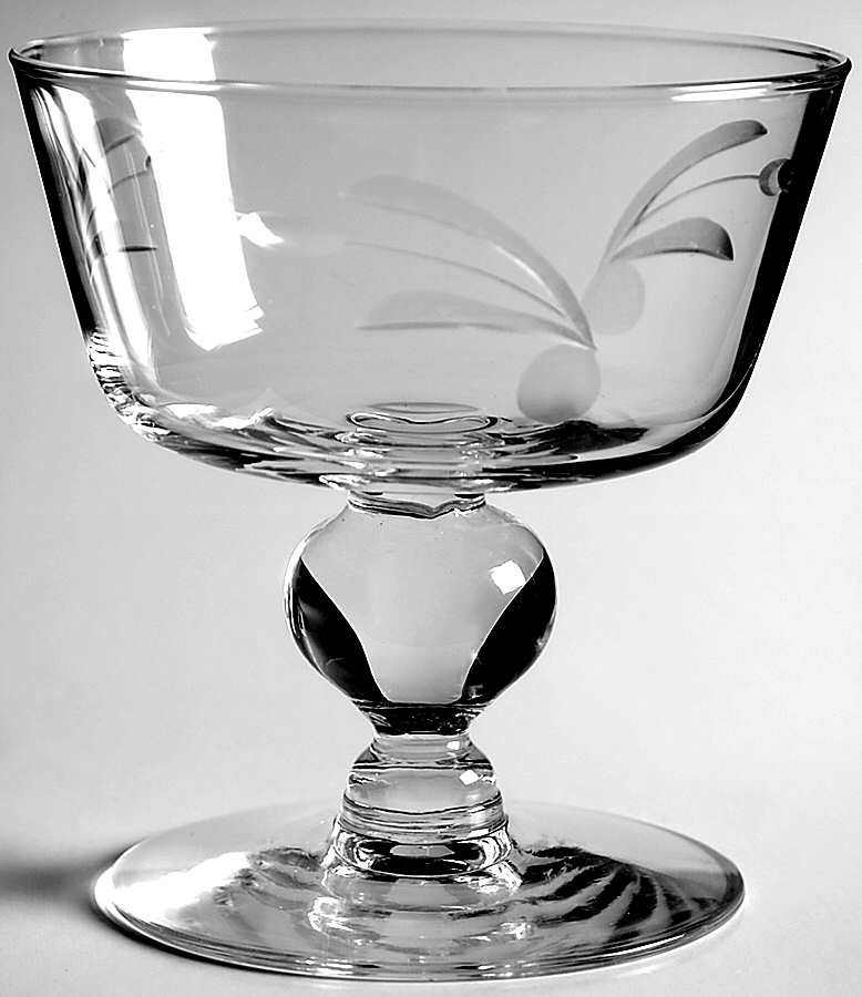 Willow Champagne/Tall Sherbet by Unknown Manufacturer-1