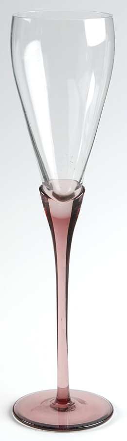 UNK1026 (Amethyst Stem) Fluted Champagne by Unknown Manufacturer-1