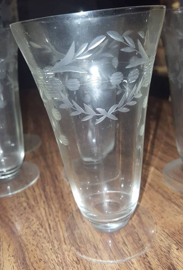 UNK6887 Footed Tumbler by Unknown Manufacturer-1