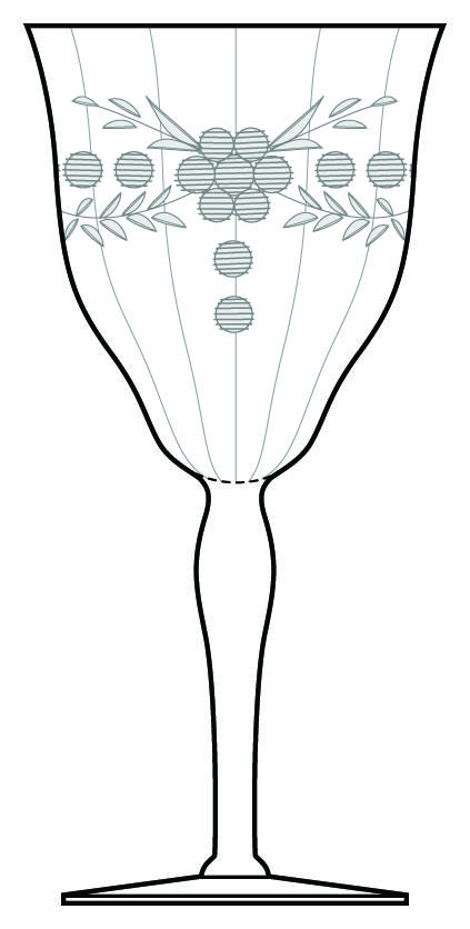 UNK6887 Water Goblet by Unknown Manufacturer-1